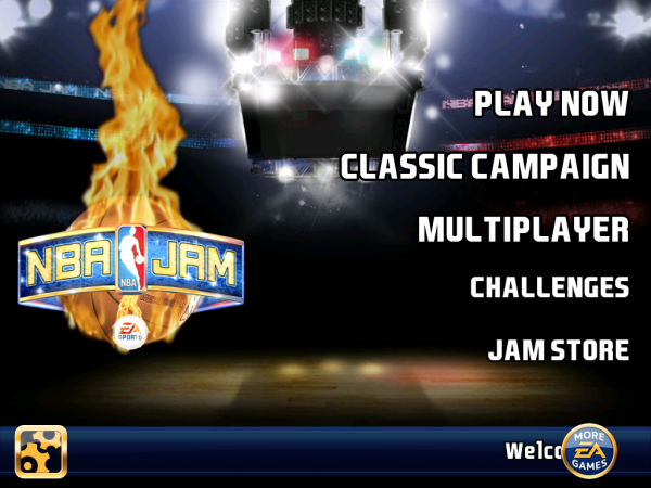 NBA JAM HD screen