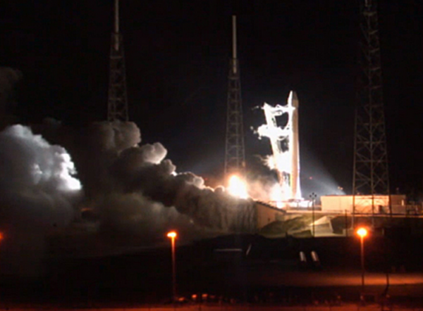 Launch Of SpaceX Falcon 9 Rocket Aborts, Image Credit : NASA TV