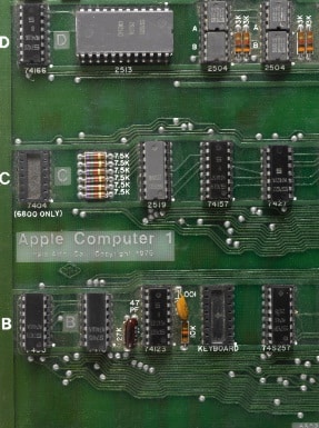 Apple 1 computer motherboard, Image Credit: sothebys.com