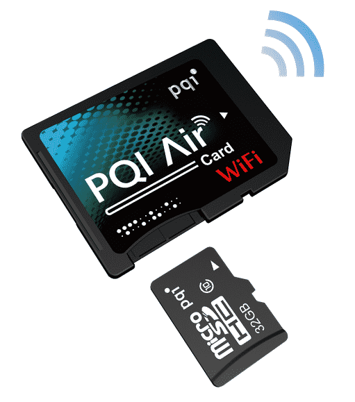 PQI Air Card Wi-Fi Memory Card, Image Credit : http://www.pqigroup.com