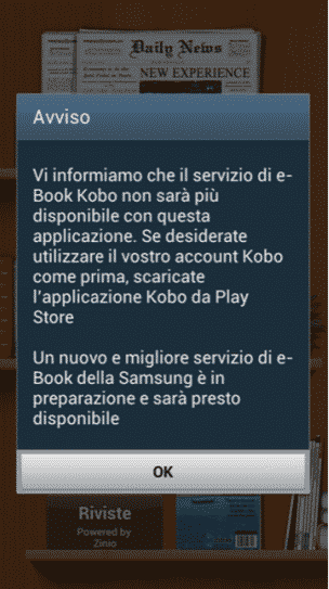 Samsung To Discontinue Kobo E-books, Image Credit : samsung.hdblog.it
