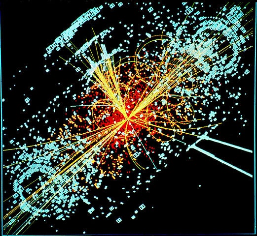 Higgs Event, Image Credit: Wikipedia
