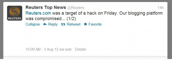 Reuters hacked