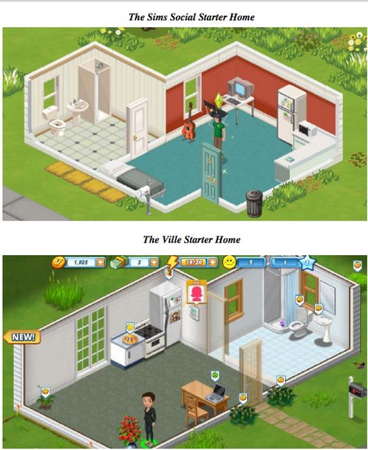 Similarity Of Between The Sims Social and The Ville