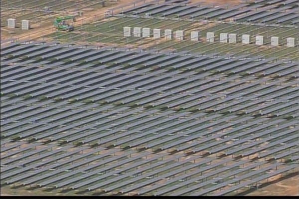 Solar Farm On The 100 Acres Land