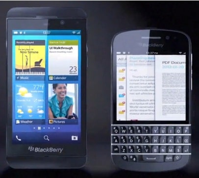Leaked BlackBerry 10 smartphones