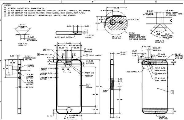 Detail Schemes, Schematics And Blueprints Of iPhone 5