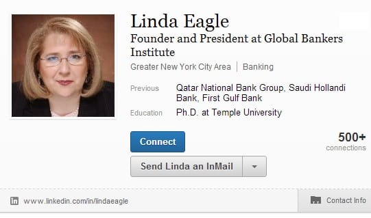 Linda Eagle LinkedIn profile