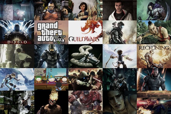 PS3 game tiles