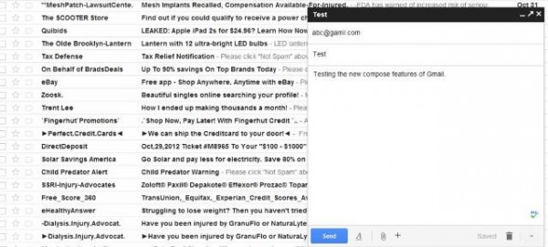 New Compose Fatures Of Gmail