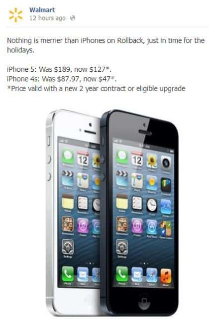 Walmart's Offer For iPhone 4S & iPhone 5