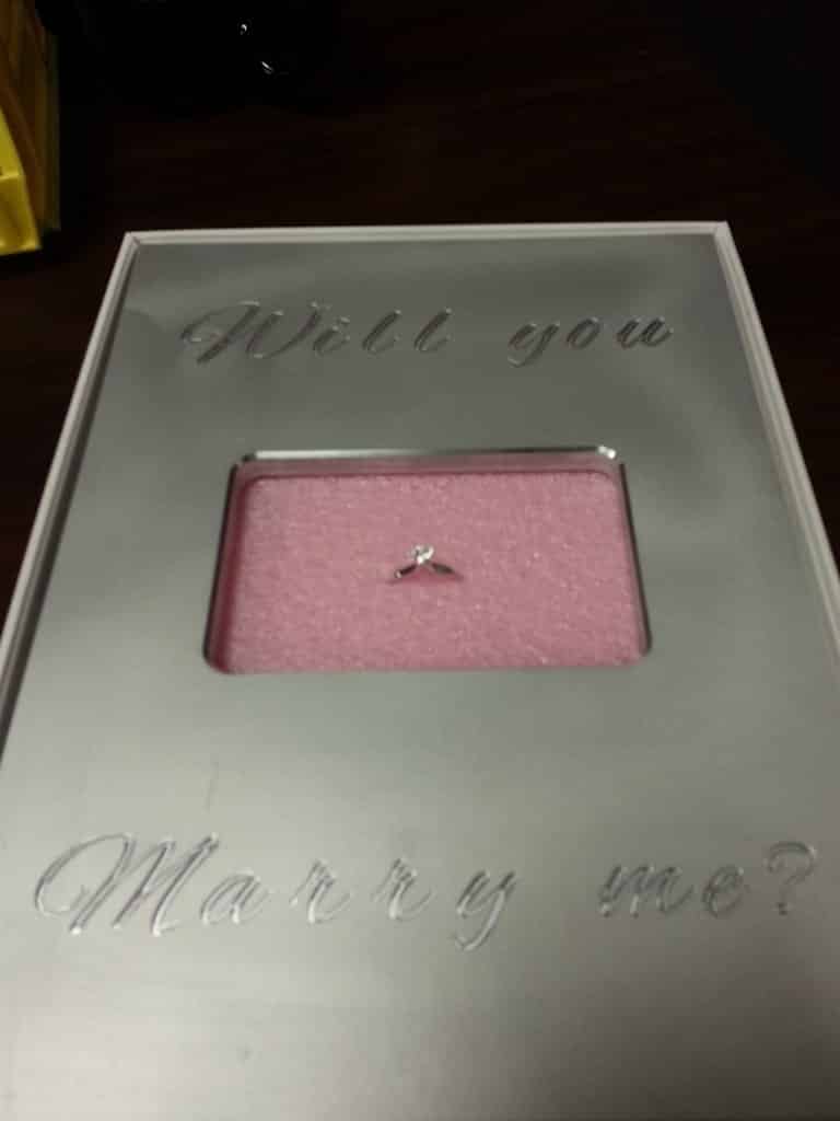 iPad wedding ring