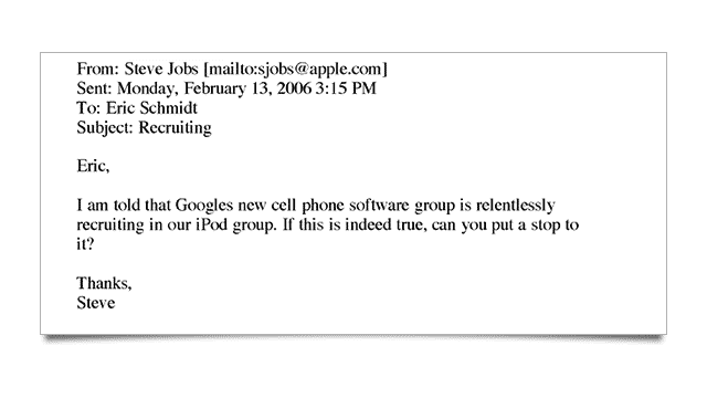 Steve Jobs email