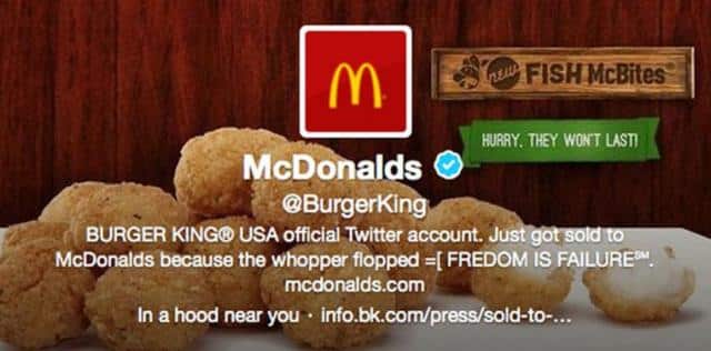 Hack Of Burger King's Twitter Account