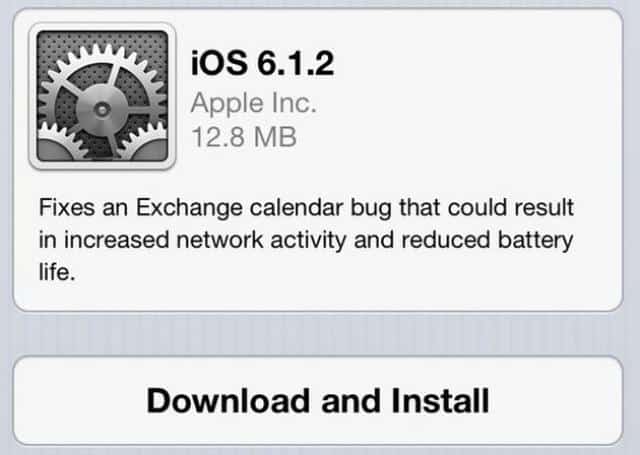 Release Of iOS 6.1.2