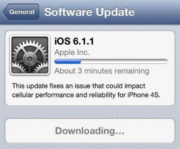iOS 6.1.1 Update