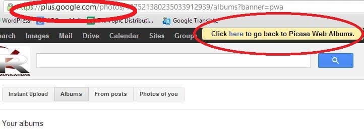 Google Redirecting Picasa Photo Galleries To Google+ Photos