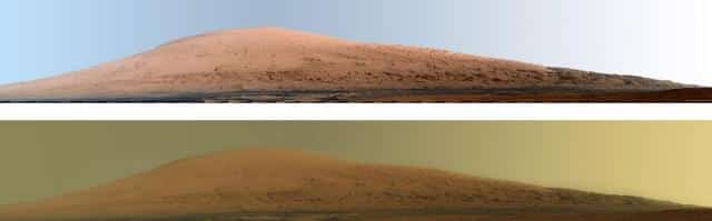 Latest Mars Panorama Showing Gigantic Mount Sharp