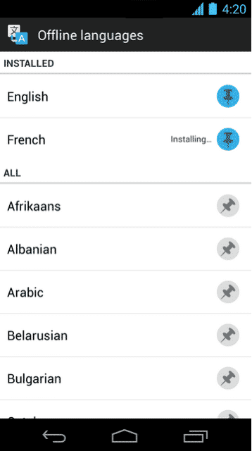 List Of Offline Languages In Google Translate