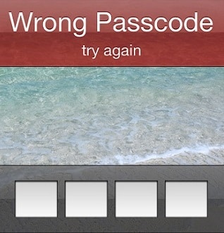 iPhone Wrong Passcode