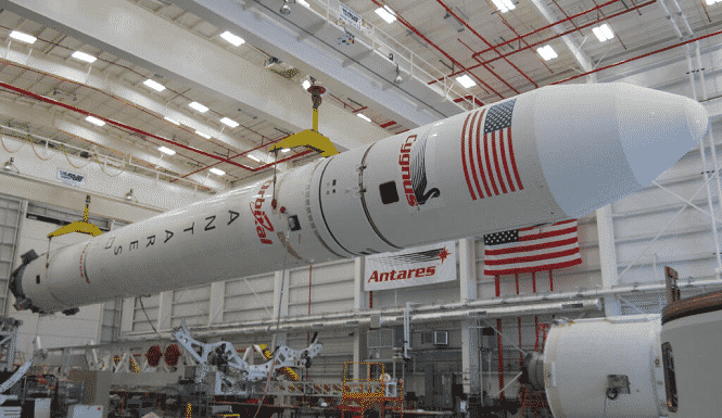 Antares Rocket With Cygnus Spacecraft Atop