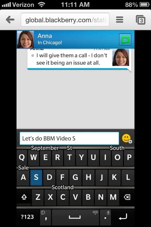 Blackberry's 'Takeover' Ad (Seen On iPhone) - 2