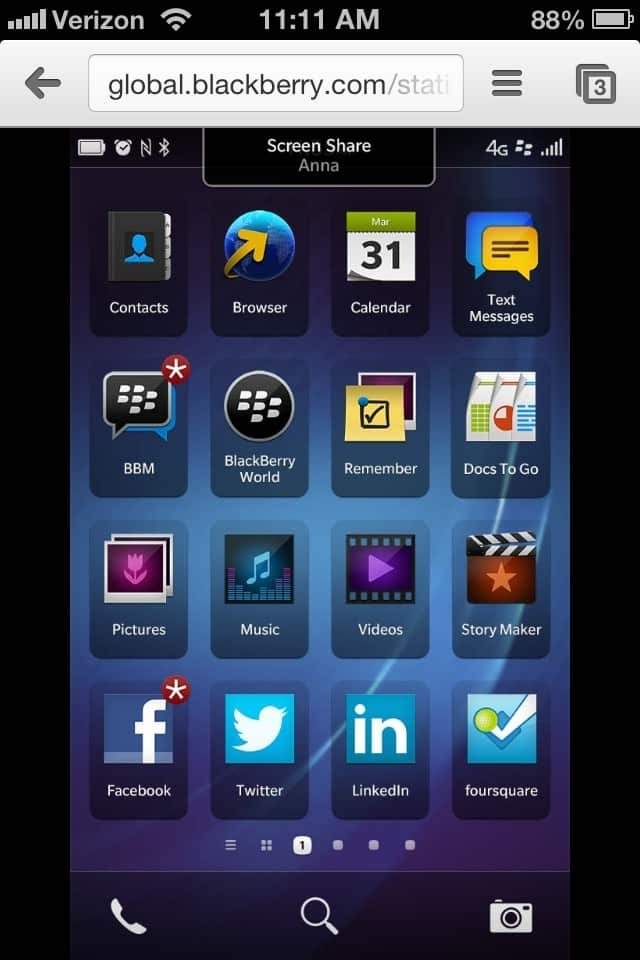 Blackberry's 'Takeover' Ad (Seen On iPhone) - 3