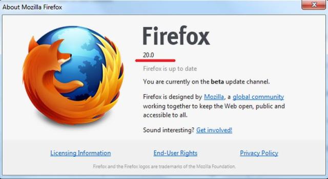 Mozilla Firefox 20