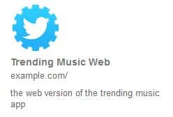 Twitter Music Web App