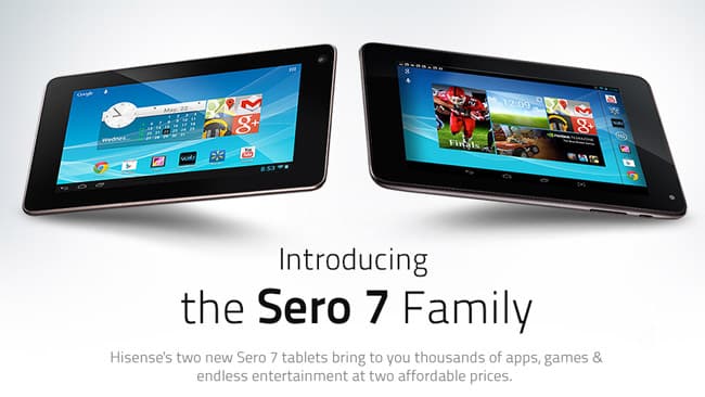 Hisense Sero 7-inch Android Tablets