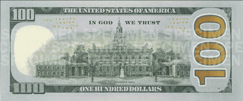 new $100 US note
