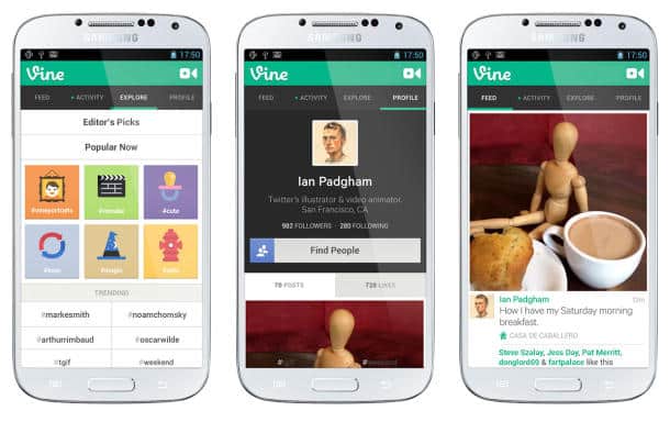 Vine app for Android