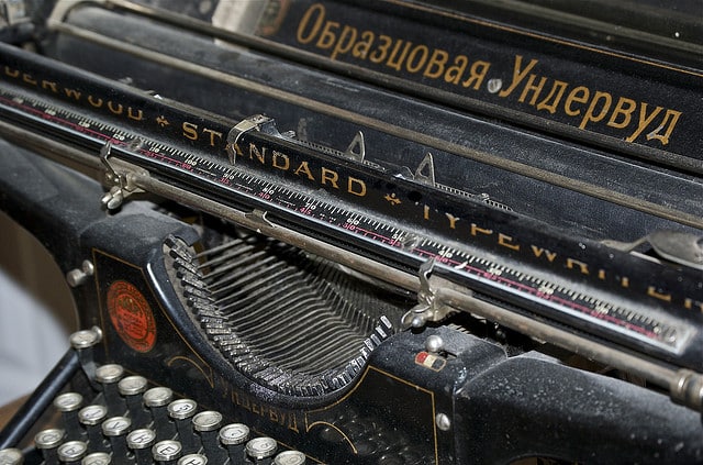Russian typewriter 