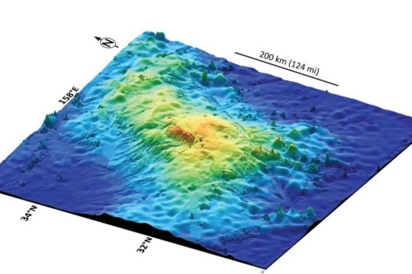 3-D Map Of The Tamu Massif Formation