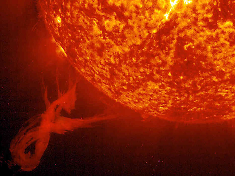 Nuclear fusion in Sun