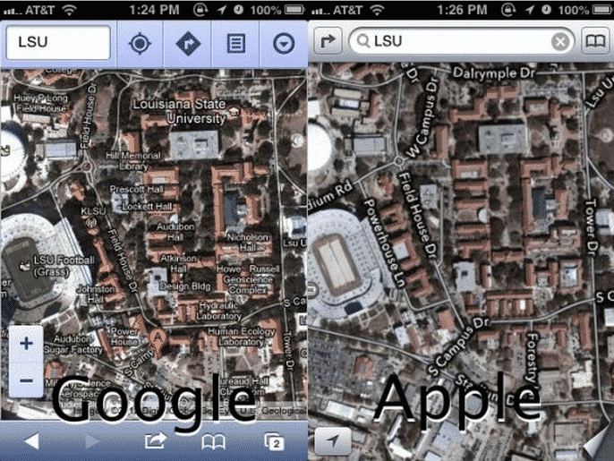 Google Maps vs Maps
