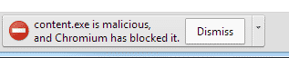 Chrome malware block
