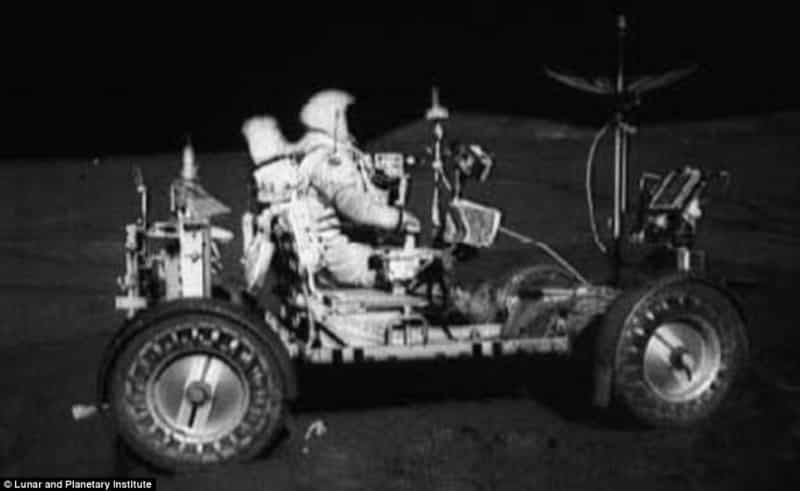 David Scott and James Irwin Driving A Luner Rover (Apollo 15)