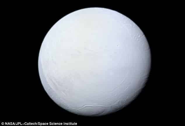 Enceladus Covered in Snow & Ice