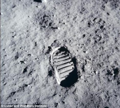 Footprint Of Edwin Buzz Aldrin On The Moon Taken By Himself