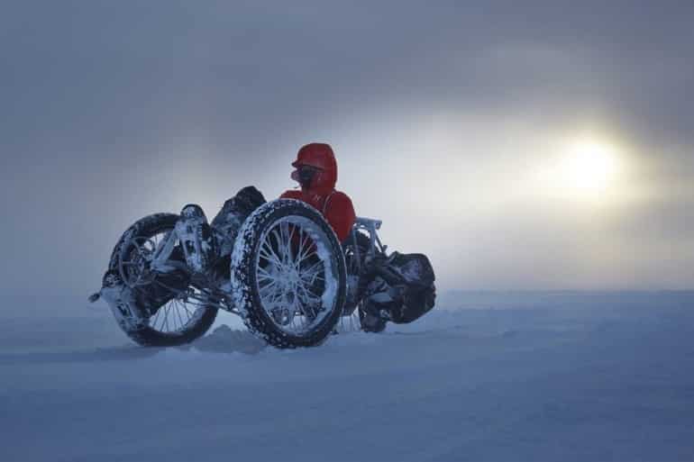 Maria Leijerstam On White ICE Cycle Towards South Pole