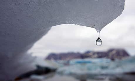 Water Dripping From An Iceberg