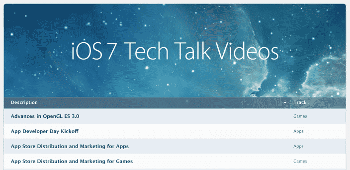 iOS 7 Tech Talks