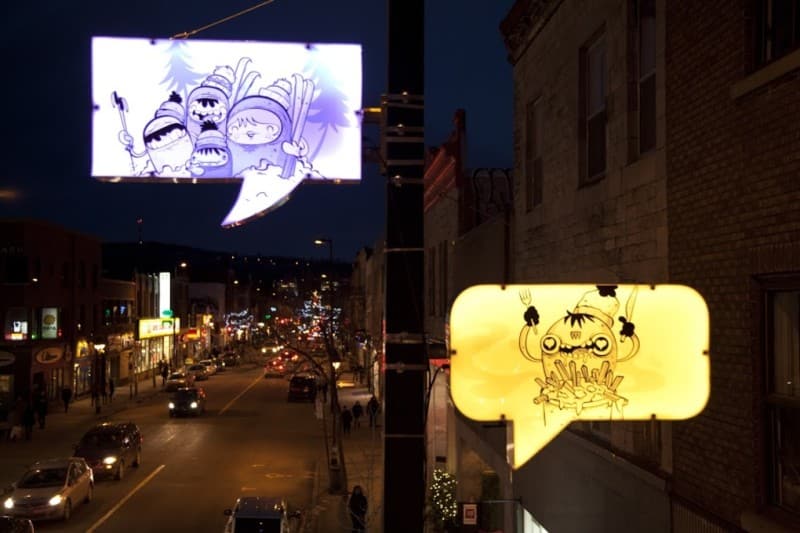 Street Lamp Transforming Montreal Into A Living Comic Book - 1