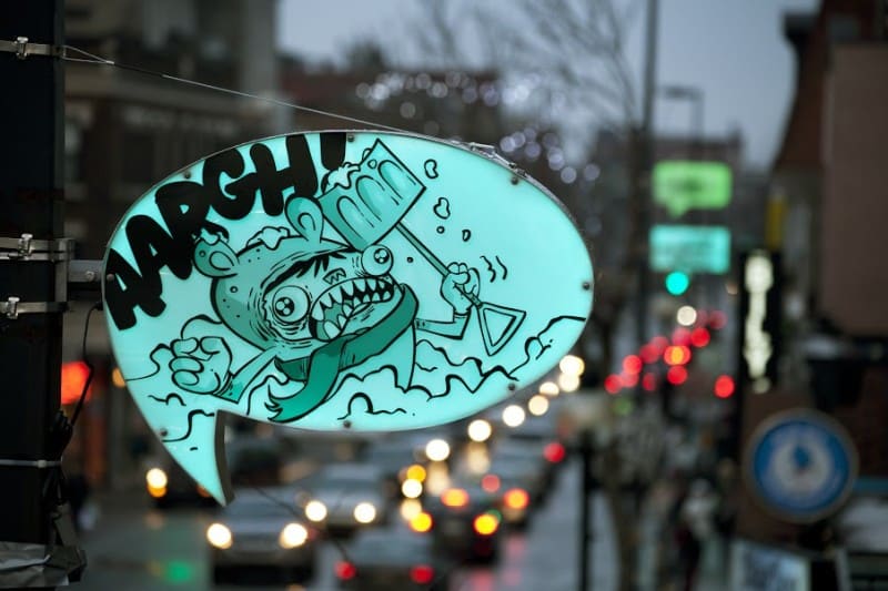 Street Lamp Transforming Montreal Into A Living Comic Book - 2