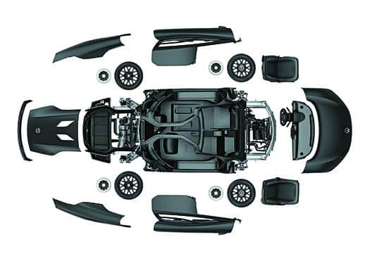 Volkswagen XL1 (Exploded View)
