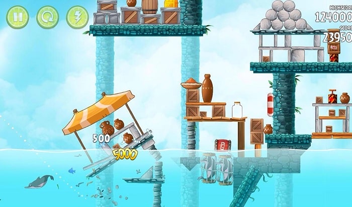 Angry Birds Rio Update Brings Water & Dolphins From Movie Rio