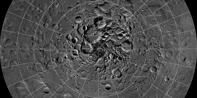 NASA's Moon map