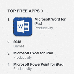iPad top apps