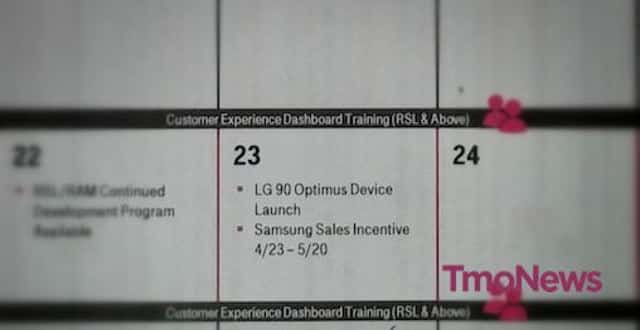 T-Mobile L90 Release Date (Leaked Document)